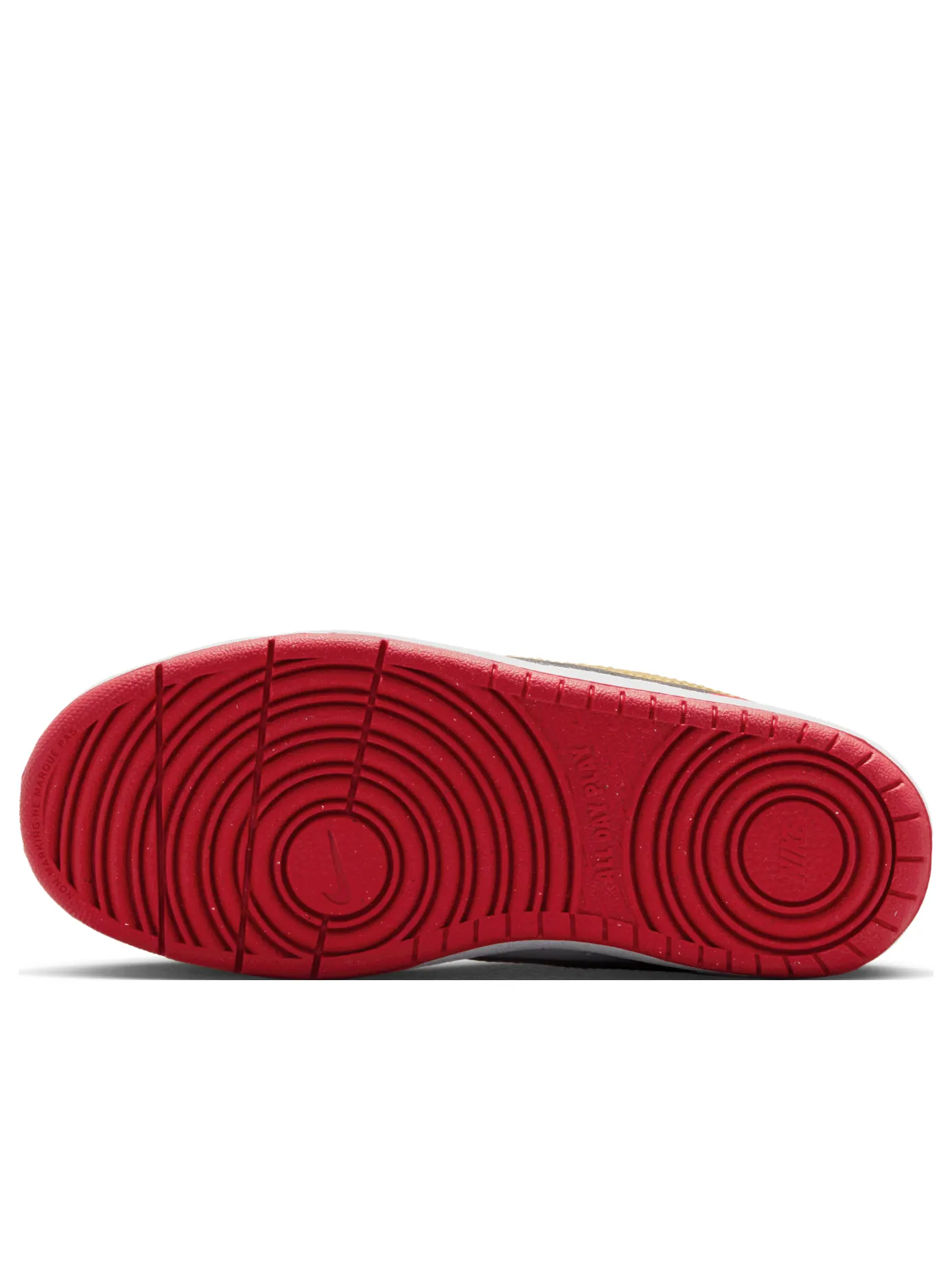 Кроссовки Nike Court Borough Low 'Red White Metallic Gold' — изображение 6 из 7