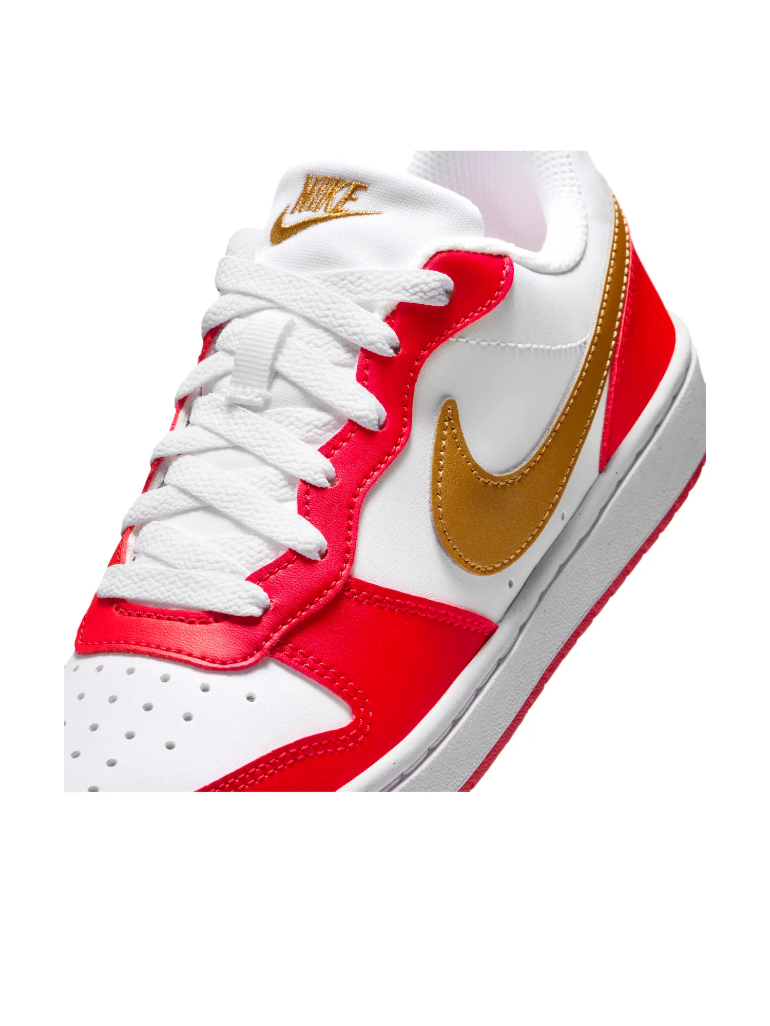 Кроссовки Nike Court Borough Low 'Red White Metallic Gold' — изображение 7 из 7