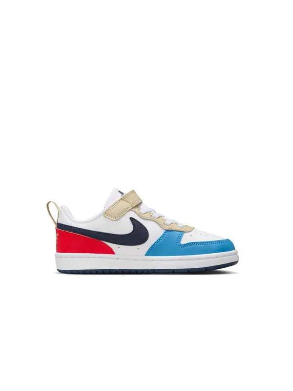 Кроссовки court borough low recraft 'white thunder blue light crimson' Nike — изображение 2 из 4