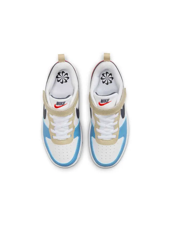 Кроссовки court borough low recraft 'white thunder blue light crimson' Nike — изображение 4 из 4