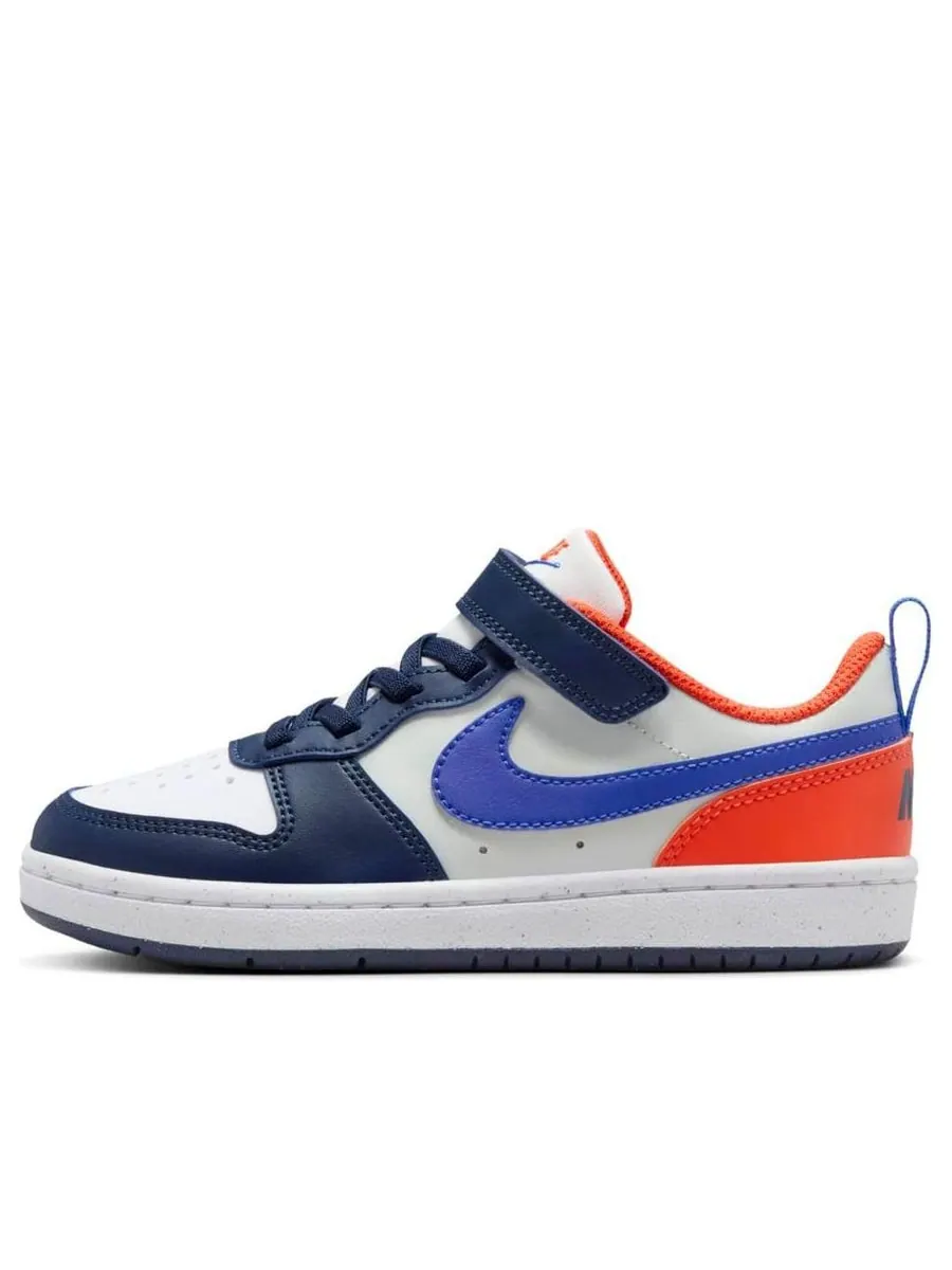 Кроссовки (PS) Nike Court Borough Low Recraft 'White Navy Orange' — изображение 1 из 7, белый