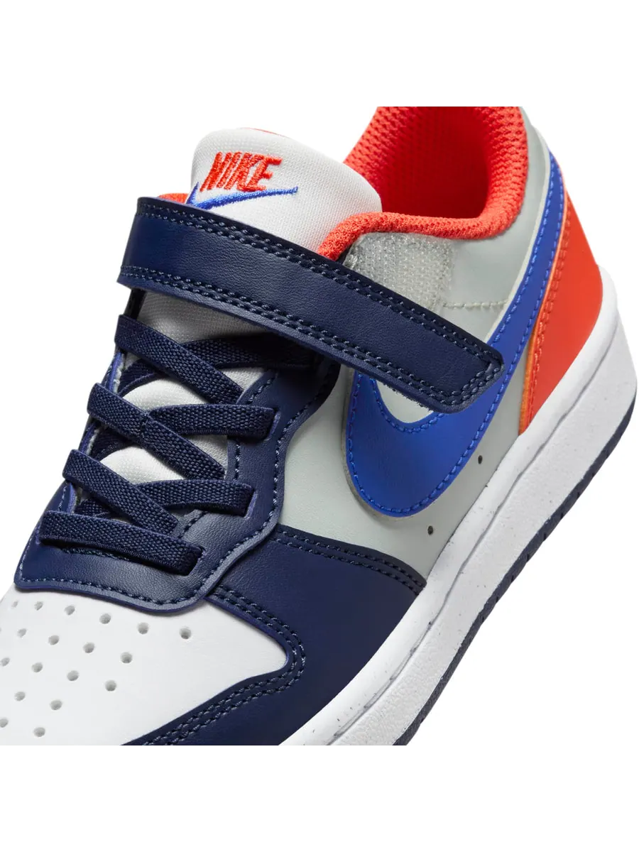 Кроссовки (PS) Nike Court Borough Low Recraft 'White Navy Orange' — изображение 7 из 7, белый