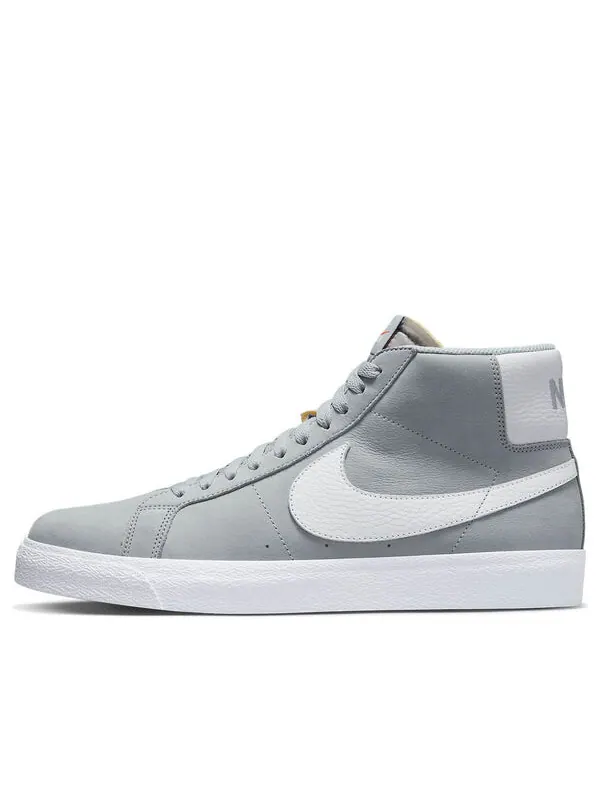 Кроссовки sb blazer mid wolf grey Nike — изображение 1 из 4, серый