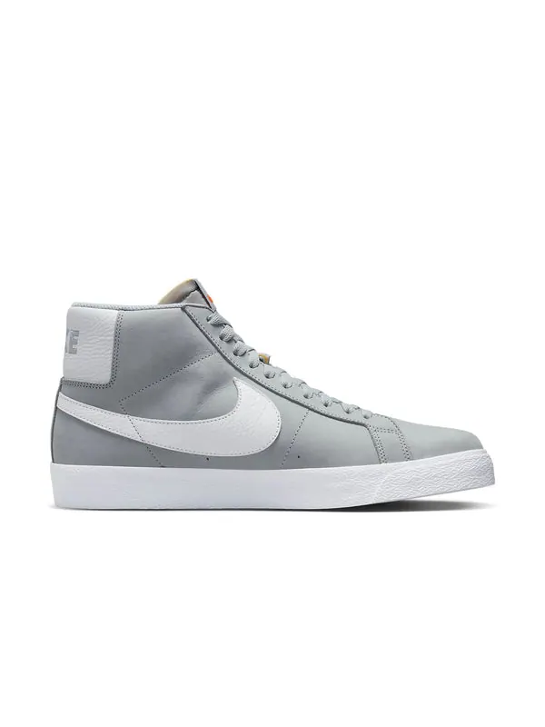 Кроссовки sb blazer mid wolf grey Nike — изображение 2 из 4, серый