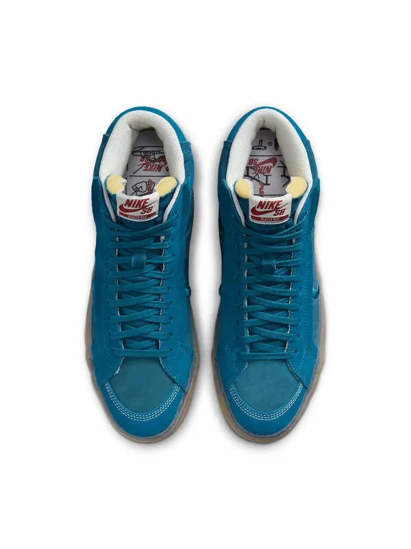 Кроссовки zoom blazer mid premium plus sb Nike — изображение 4 из 4, зеленый//желтый/зеленый