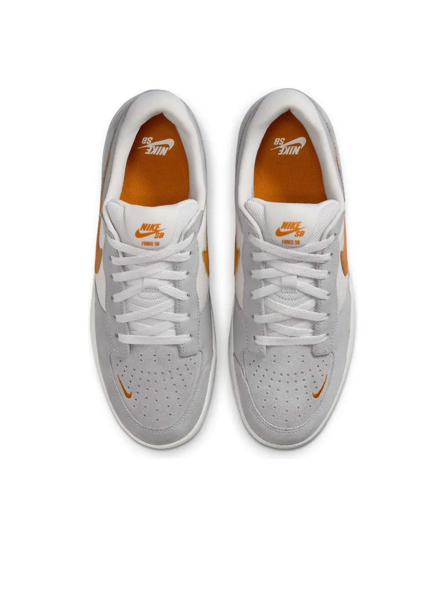 Кроссовки Nike SB Force 58 'Platinum Tint Wolf Grey Summit White Monarch' — изображение 2 из 6, серый