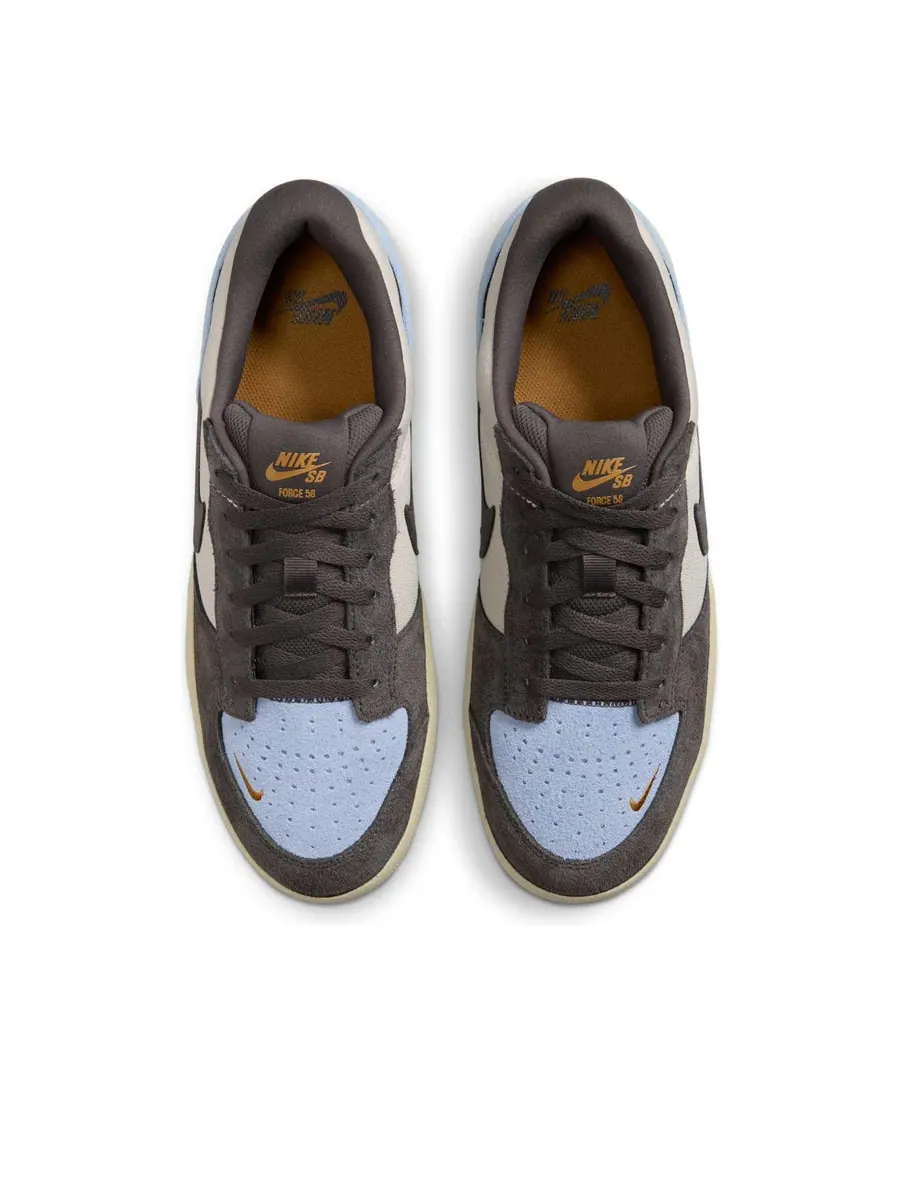 Кроссовки Nike SB Force 58 'Light Orewood Brown Psychic Blue' — изображение 4 из 6, бежевый