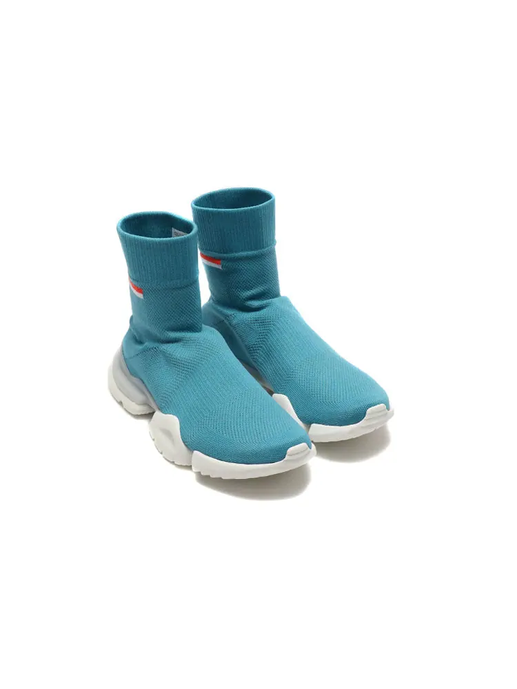 Беговые кроссовки Reebok Tech Sock Run 'Mist' — изображение 3 из 5, синий