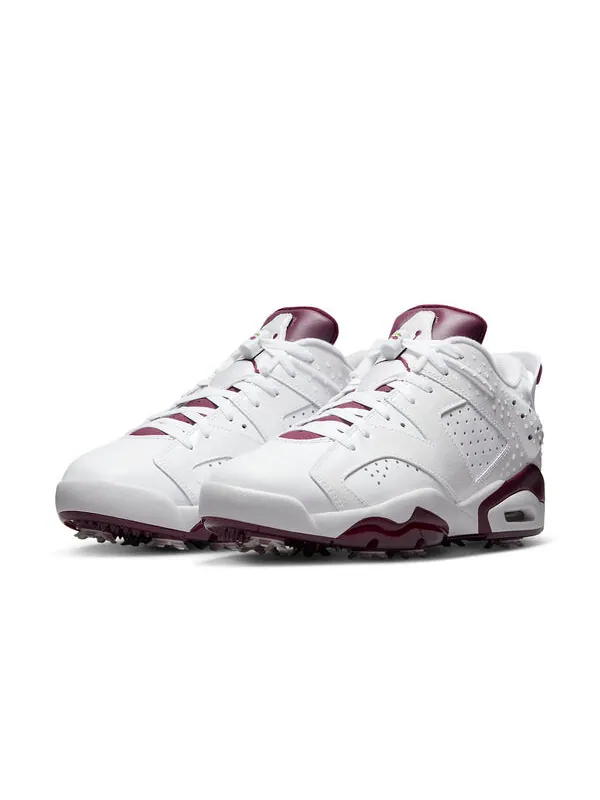 Кроссовки 6 retro golf 'bordeaux' Air Jordan — изображение 3 из 4, белый//белый