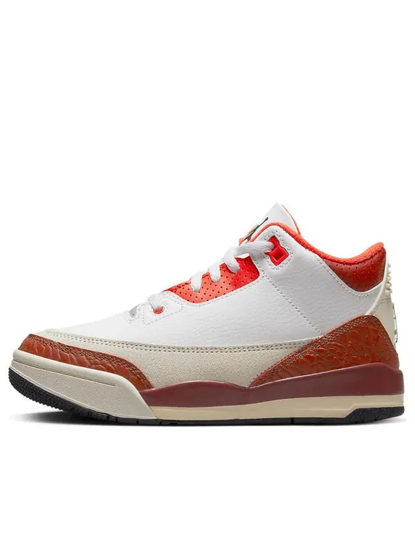 Кроссовки 3 ретро Air Jordan — изображение 1 из 4, белый/оранжевый