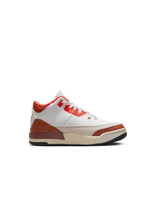 Кроссовки 3 ретро Air Jordan — изображение 2 из 4, белый/оранжевый