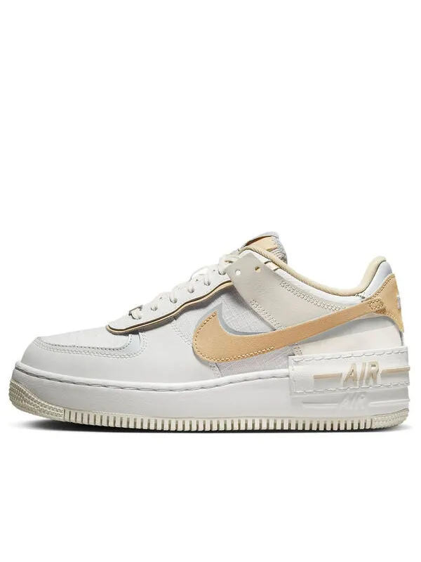 Кроссовки air force 1 low shadow Nike — изображение 1 из 4, белый/золотистый