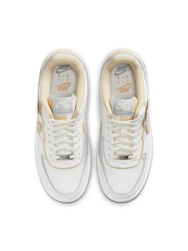 Кроссовки air force 1 low shadow Nike — изображение 4 из 4, белый/золотистый