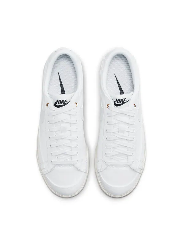 Кроссовки блейзер платформа низкая парусиновые Nike — изображение 4 из 4, белый//черный
