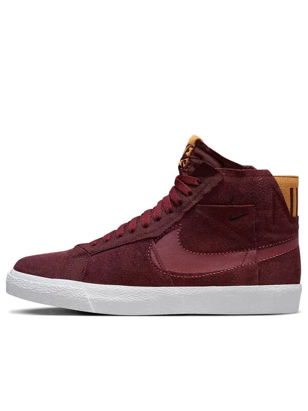 Кроссовки zoom blazer mid premium sb 'maroon patchwork' Nike — изображение 1 из 4, белый