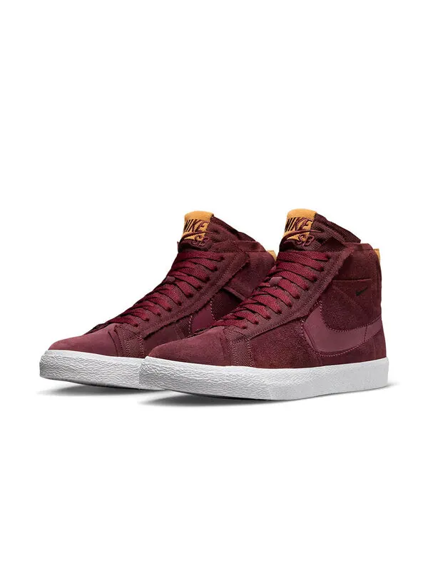 Кроссовки zoom blazer mid premium sb 'maroon patchwork' Nike — изображение 3 из 4, белый