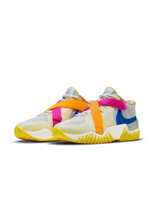 Кроссовки zoom court dragon gray white yellow china 'light white' Nike — изображение 3 из 4, светлый/белый//синий
