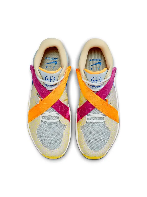 Кроссовки zoom court dragon gray white yellow china 'light white' Nike — изображение 4 из 4, светлый/белый//синий