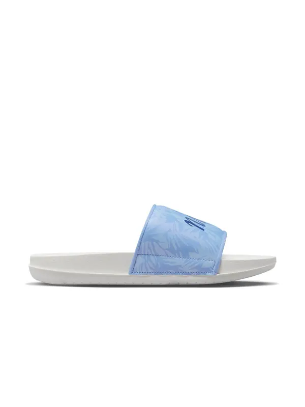Тапочки offcourt slide print 'cobalt bliss' Nike — изображение 2 из 4, белый
