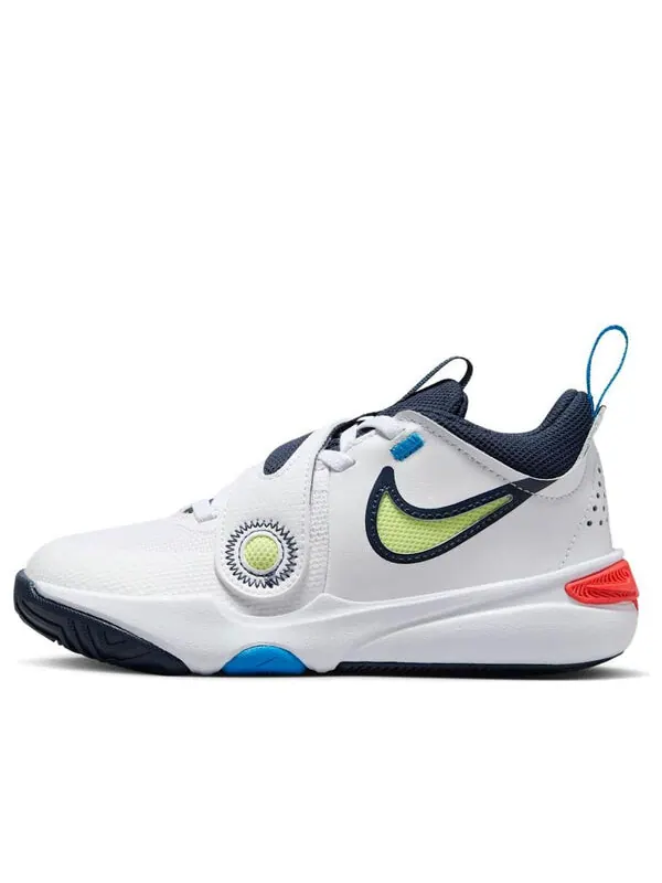 Кроссовки team hustle d 11 'white lemon twist blue' Nike — изображение 1 из 4