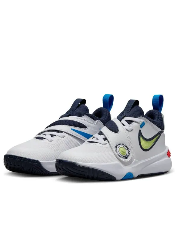 Кроссовки team hustle d 11 'white lemon twist blue' Nike — изображение 3 из 4