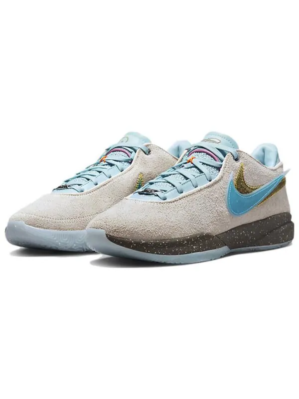 Кроссовки Nike LeBron 20 EP 'UNKNWN Message in a Bottle' — изображение 3 из 4, серый