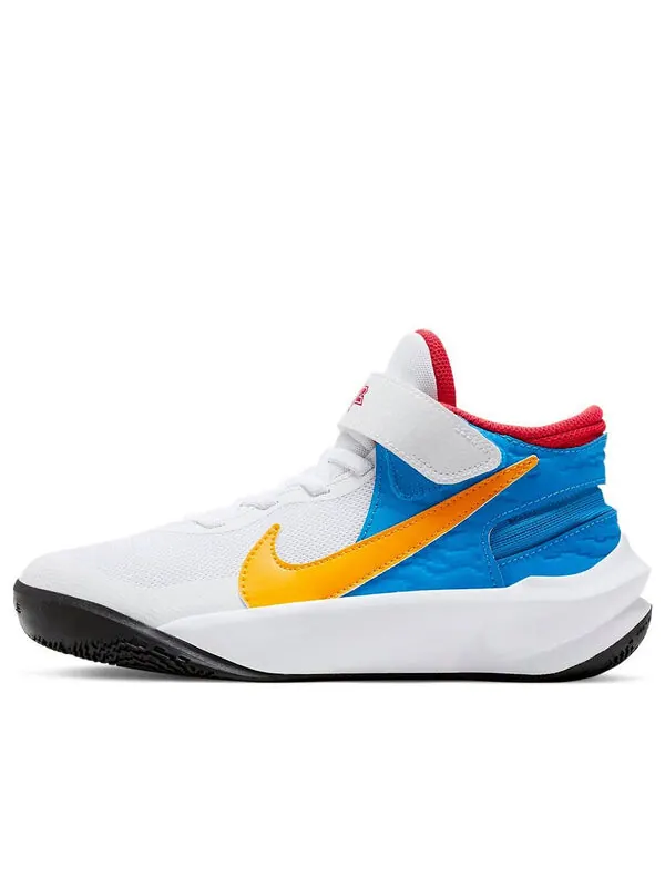 Кроссовки команда hustle d 10 Nike — изображение 1 из 4, белый/синий/желтый
