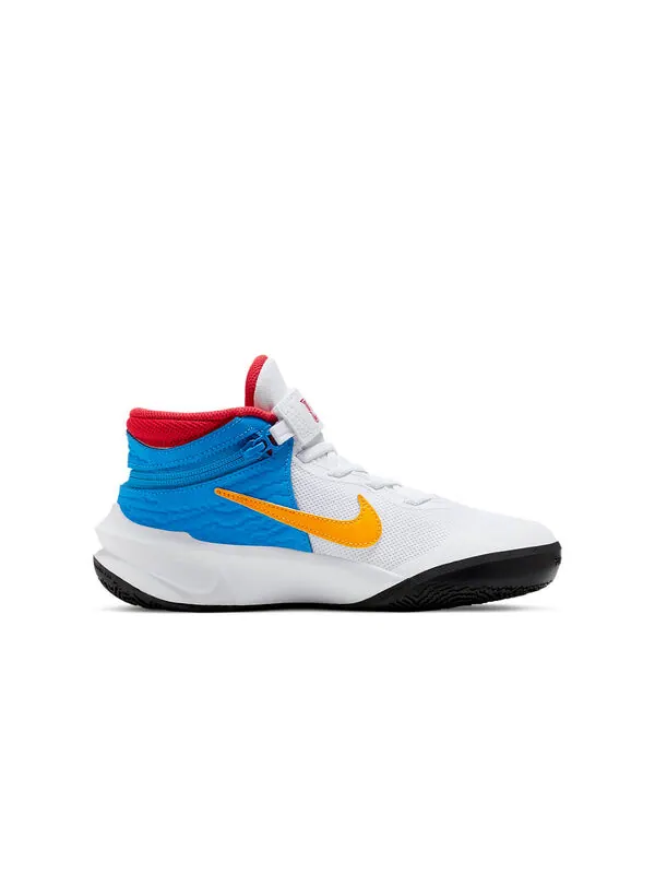 Кроссовки команда hustle d 10 Nike — изображение 2 из 4, белый/синий/желтый