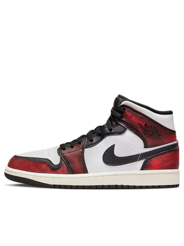 Кроссовки 1 средние Air Jordan — изображение 1 из 4, красный/черный/белый