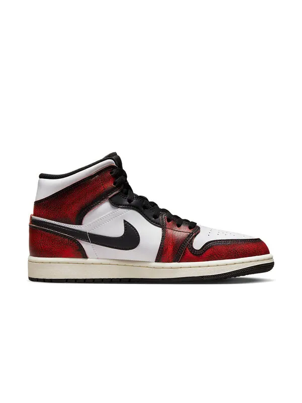 Кроссовки 1 средние Air Jordan — изображение 2 из 4, красный/черный/белый