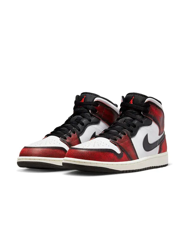 Кроссовки 1 средние Air Jordan — изображение 3 из 4, красный/черный/белый
