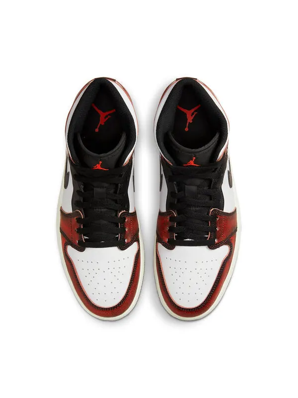 Кроссовки 1 средние Air Jordan — изображение 4 из 4, красный/черный/белый