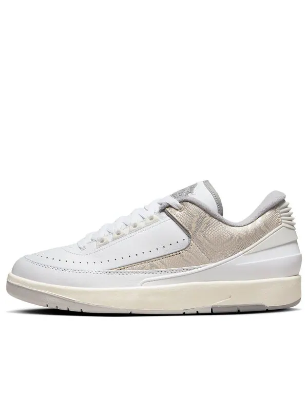 Кроссовки 2 ретро низкие Air Jordan — изображение 1 из 4, белый/серый//серый