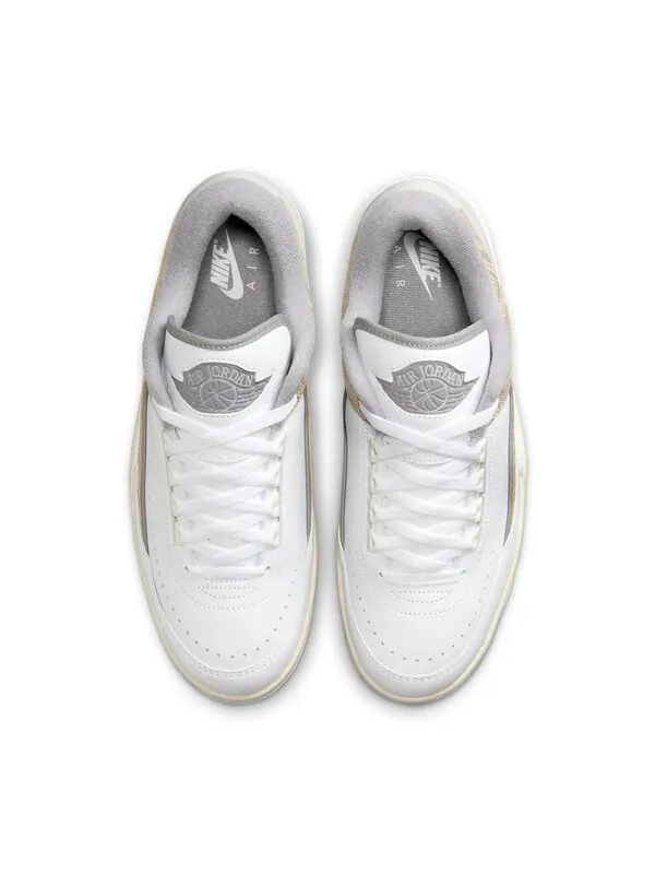 Кроссовки 2 ретро низкие Air Jordan — изображение 3 из 4, белый/серый//серый