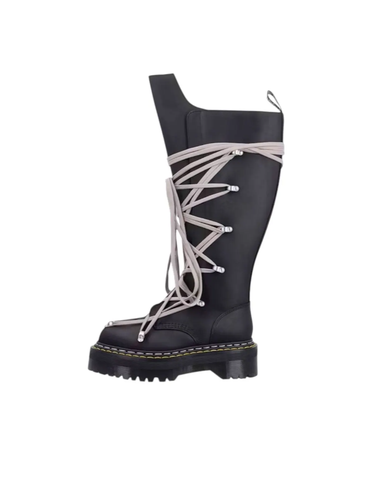 (WMNS) Ботинки Dr. Martens 1460 DRKSHDW Quad Sole Pentalace Boot 'Rick Owens Black' — изображение 1 из 1, черный