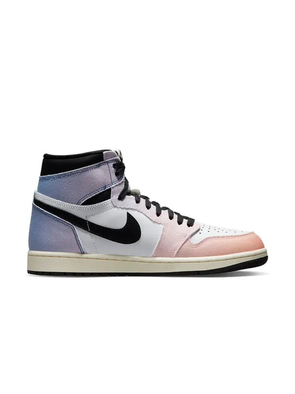Кроссовки 1 ретро высокие og Air Jordan — изображение 2 из 4, белый/фиолетовый