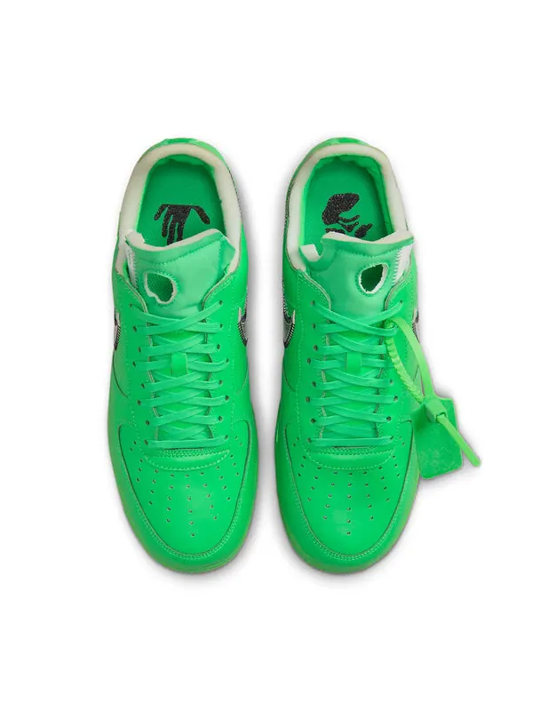 Кроссовки x off white air force 1 low Nike — изображение 4 из 4, зеленый/серебристый