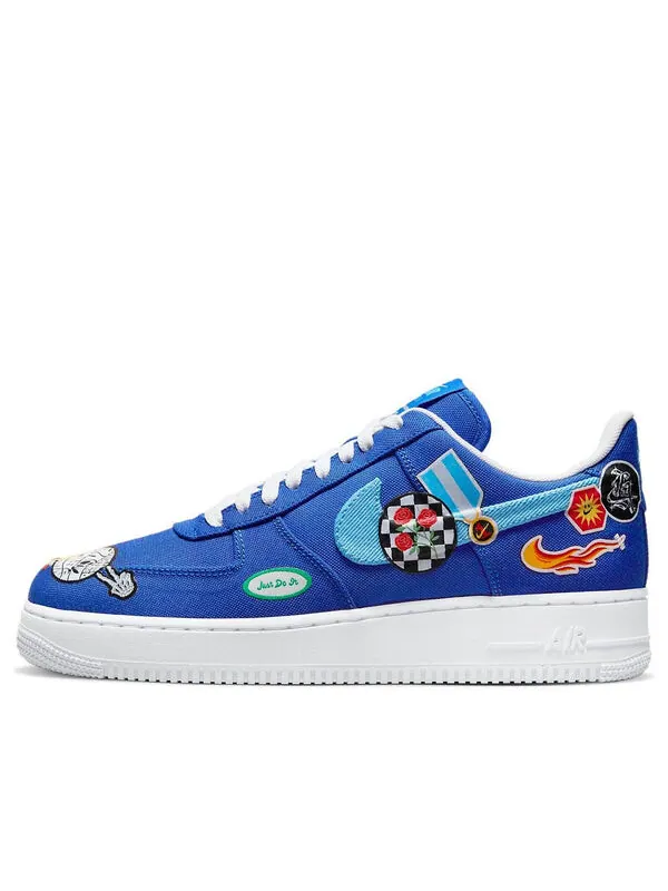Кроссовки air force 1 '07 'patched up - los angeles' Nike — изображение 1 из 4, синий/белый
