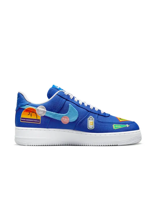 Кроссовки air force 1 '07 'patched up - los angeles' Nike — изображение 2 из 4, синий/белый