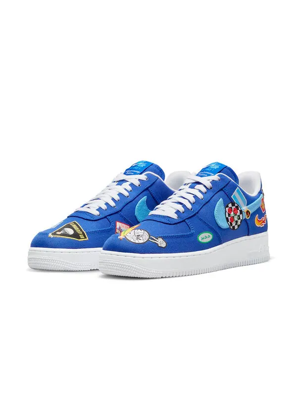 Кроссовки air force 1 '07 'patched up - los angeles' Nike — изображение 3 из 4, синий/белый