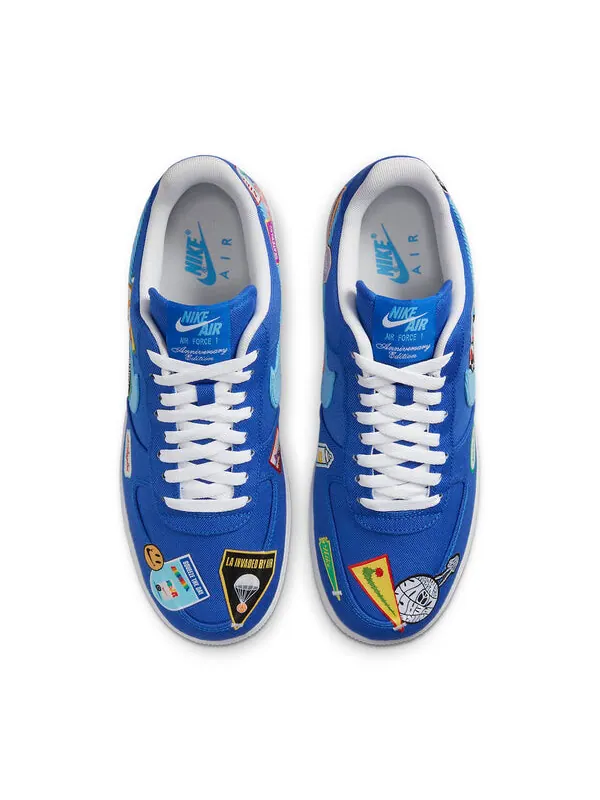 Кроссовки air force 1 '07 'patched up - los angeles' Nike — изображение 4 из 4, синий/белый