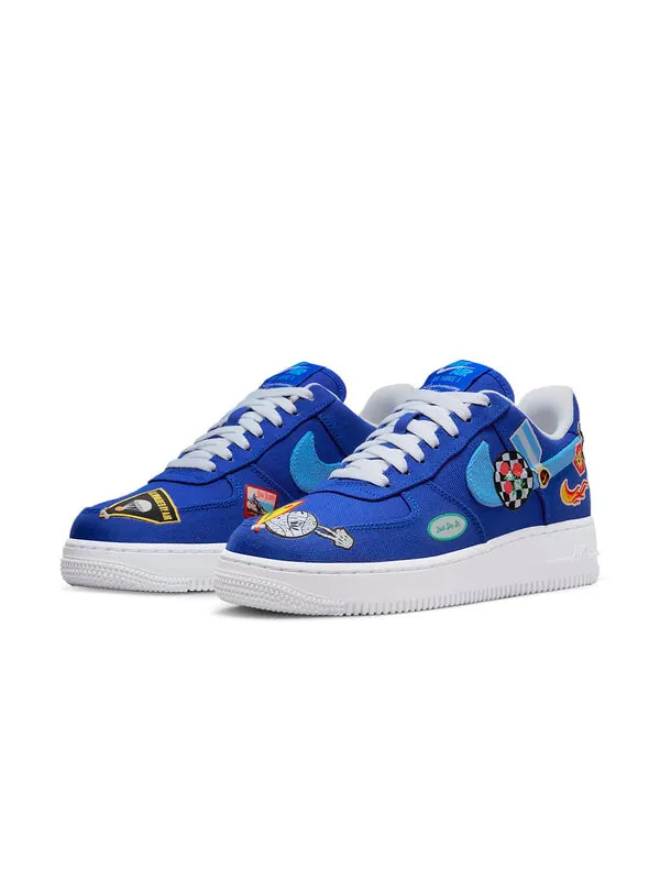 Кроссовки air force 1 '07 'patched up - los angeles' Nike — изображение 3 из 4, синий/белый