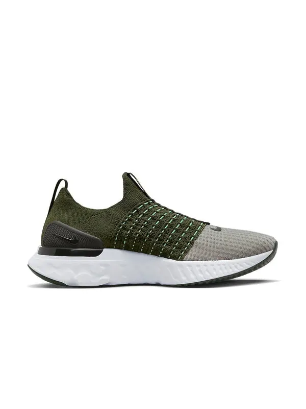 Кроссовки react phantom run flyknit 2 Nike — изображение 2 из 4, зеленый//зеленый/желтый