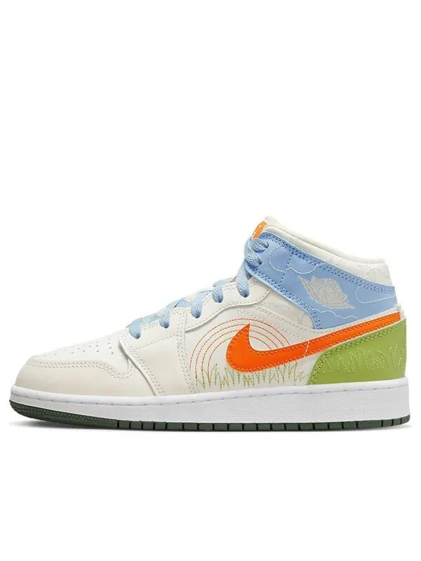 Кроссовки 1 средний размер Air Jordan — изображение 1 из 4, белый/оранжевый