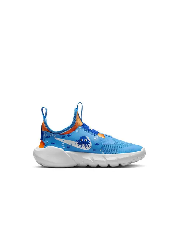 Кроссовки flex runner 2 lil Nike — изображение 2 из 4, синий/оранжевый//белый