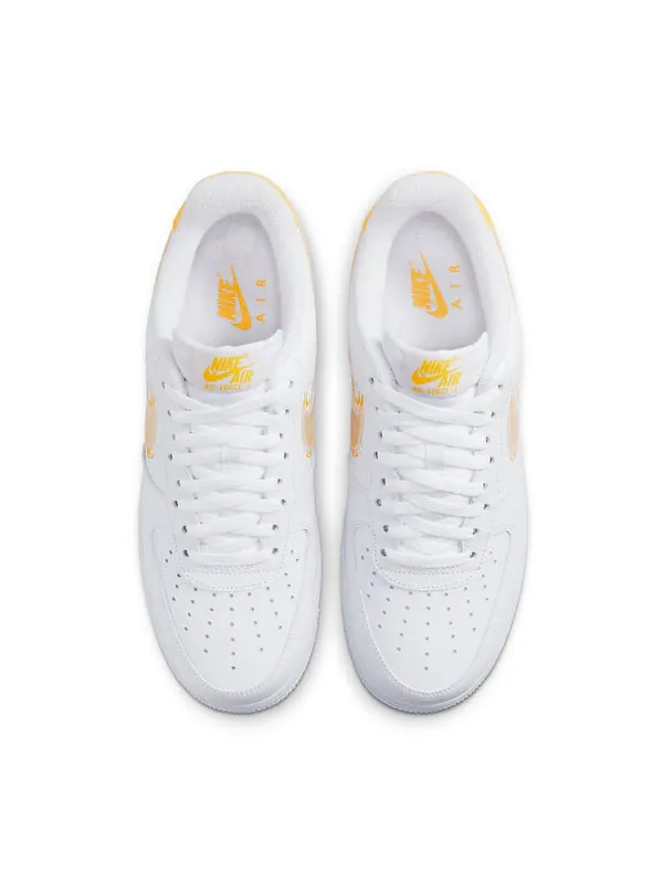 Кроссовки air force 1 '07 'brushstroke - white solar flare' Nike — изображение 4 из 4, белый/оранжевый