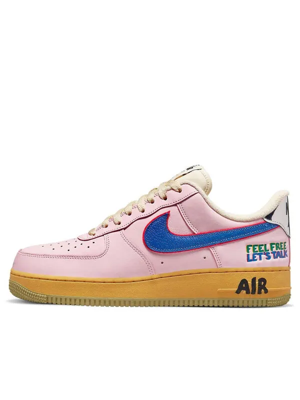 Кроссовки air force 1 low 'feel free, let's talk' Nike — изображение 1 из 4, розовый/синий