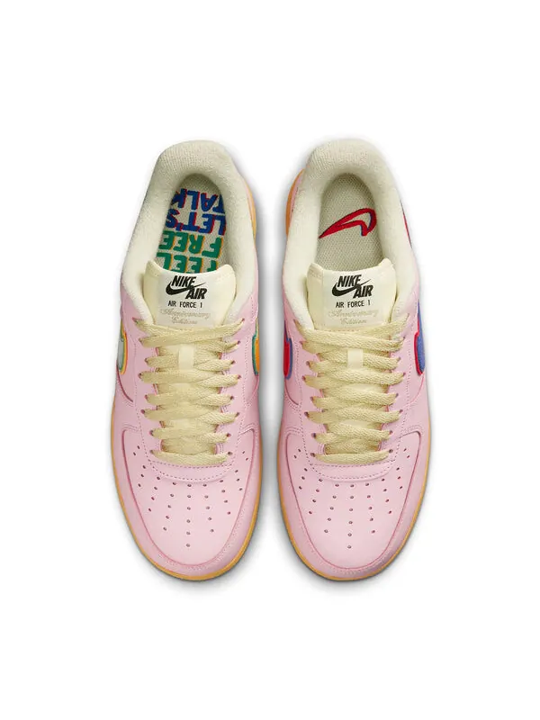 Кроссовки air force 1 low 'feel free, let's talk' Nike — изображение 4 из 4, розовый/синий