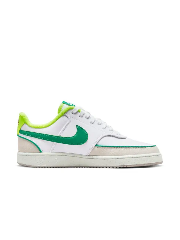 Кроссовки Court Vision Lo Canvas Nike — изображение 2 из 4, белый/зеленый