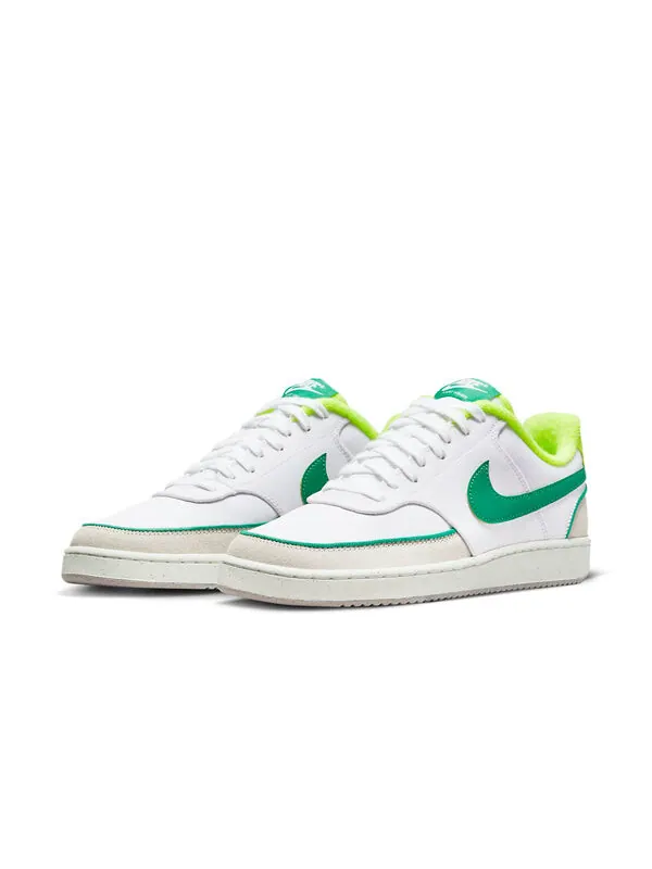 Кроссовки Court Vision Lo Canvas Nike — изображение 3 из 4, белый/зеленый